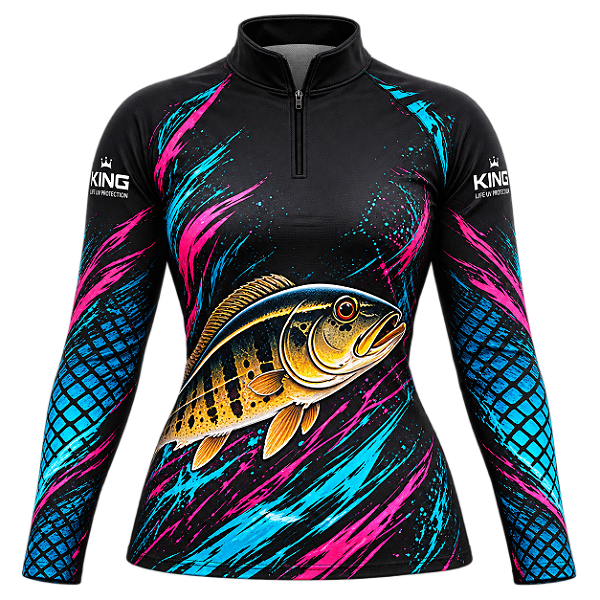CAMISETA FEMININA TUCUNARÉ ESPÍRITO DE CONQUISTA UV 50+ | KING – KD00815