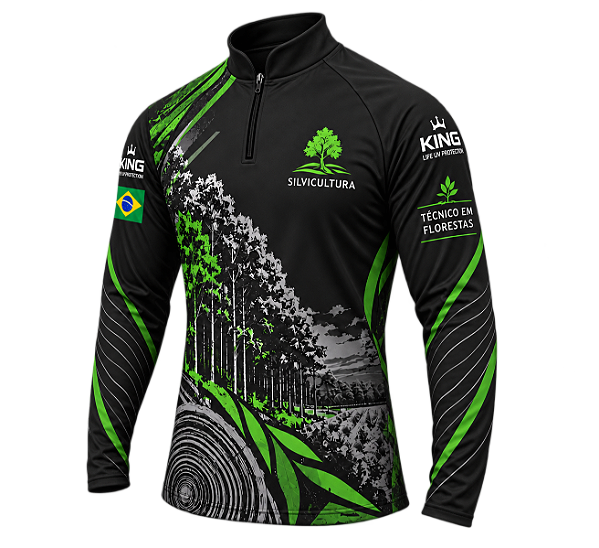 CAMISETA KING SILVICULTURA FLORESTAS PLANTADAS UV 50+ KD00828