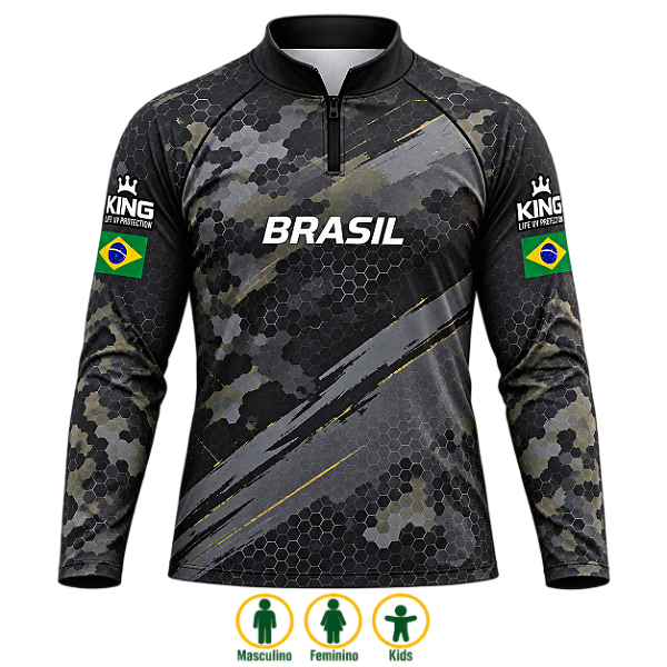 CAMISETA CAMUFLADA NOTURNO UV 50+ | KING - KD01075