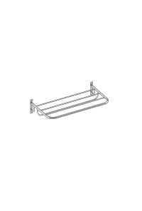 Toalheiro Rack 50Cm Mao F. C/ Alca Gama Ht Cromado - 13.GM10.CR