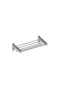 Toalheiro Rack 60Cm Mao F. C/ Alca Zeta Ht Cromado - 13.ZT12.CR
