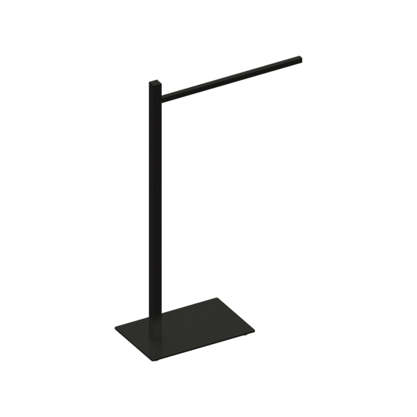 Toalheiro Bancada Haste Simples Quada Preto Fosco - 17.QD02.PF