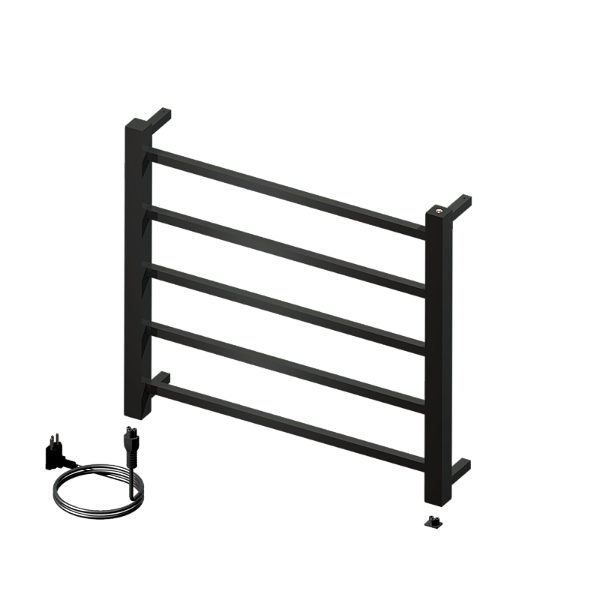 Aquecedor De Toalhas Peq. Quada Premium Preto Fosco - 19.TQ01.PF