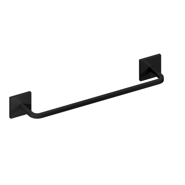 Toalheiro 30Cm Quada Preto Brilhante - 07.QD02.PB