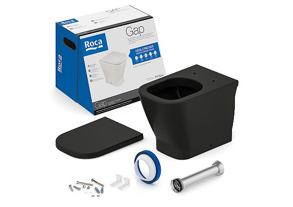 Kit Bacia Convencional, Assento Termofixo Com Queda Amortecida E Complementos De Instalação Gap - C323727008