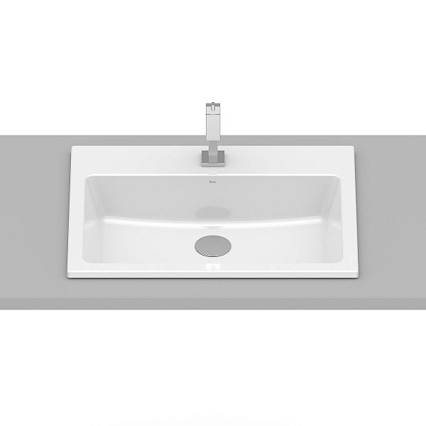 Cuba De Sobrepor Com Mesa 550X420 Optica Pq55 Branco Brilho - A327A1A000