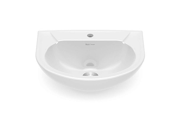 Lavatório Para Coluna 470X385 Furo Central Sem Ladrão Flamingo