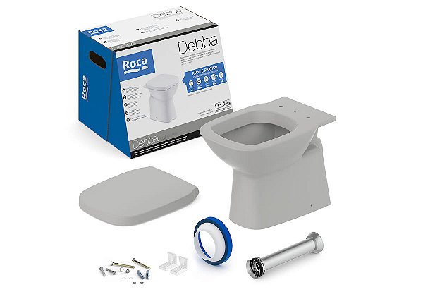 Kit Bacia Convencional, Assento Termofixo Com Queda Amortecida E Complementos De Instalação Debba Classic - C329727013