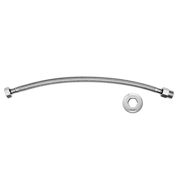 Ligacao Flex Malha Aco Inox 60 Cm