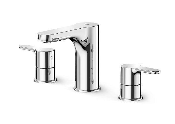 Misturador Para Lavatorio De Mesa 3 Furos Bica Alta Com Valvula De Escoamento L20 - A5A4709C0C