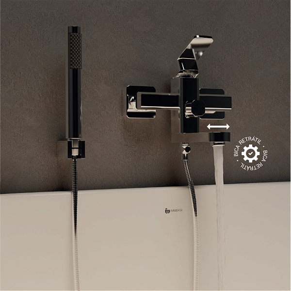 Monocomando De Parede Purus Chrome - - IM2003CR