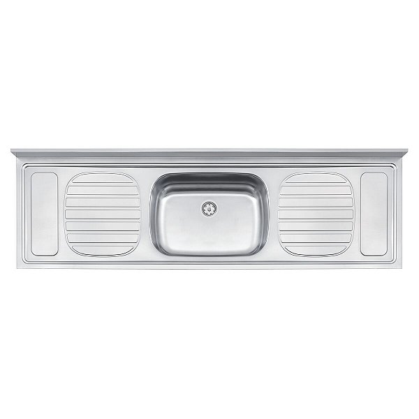 Pia De Apoio Tramontina Filo 56 Plus Em Aço Inox 180X55 Cm