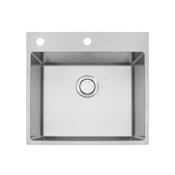 Cuba De Sobrepor Tramontina Design Collection Quadrum Flush Em Aço Inox Com Acabamento Acetinado 50X40 Cm