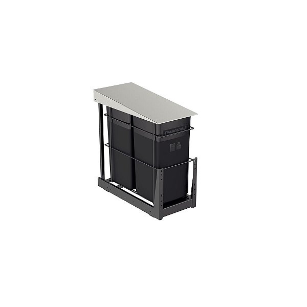 Lixeira Deslizante Para Móvel Slide 15 + 15 L Tramontina