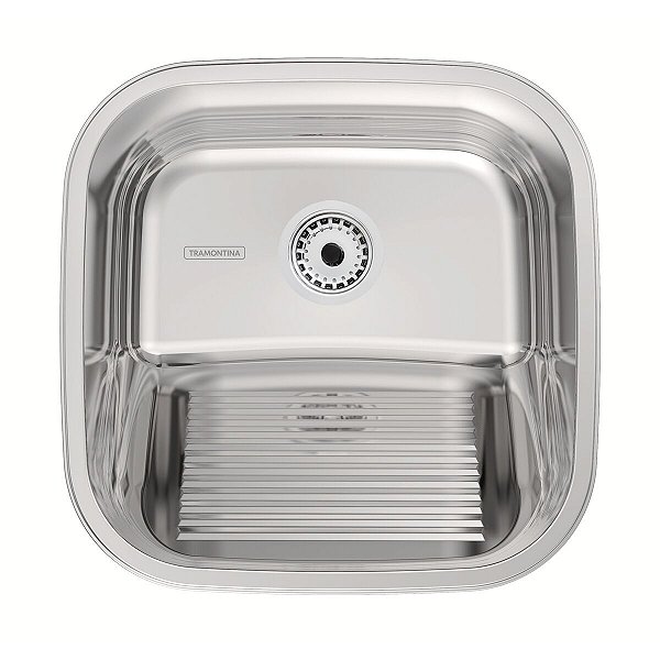 Tanque De Encaixe Tramontina Hera Compact 25 L Em Aço Inox Polido 40X40 Cm