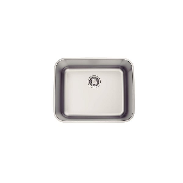 Cuba De Embutir Tramontina Dora 50 Bl R6 Em Aço Inox Escovado Com Válvula 50X40 Cm