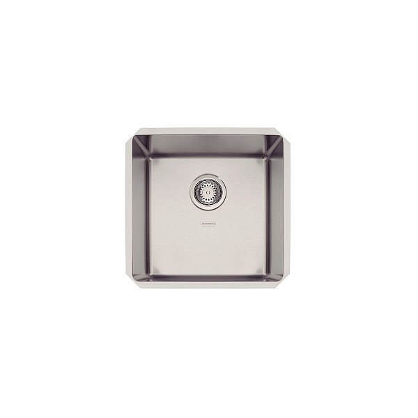 Cuba De Embutir Tramontina Design Collection Quadrum 40 U Em Aço Inox Com Acabamento Acetinado 40X40 Cm