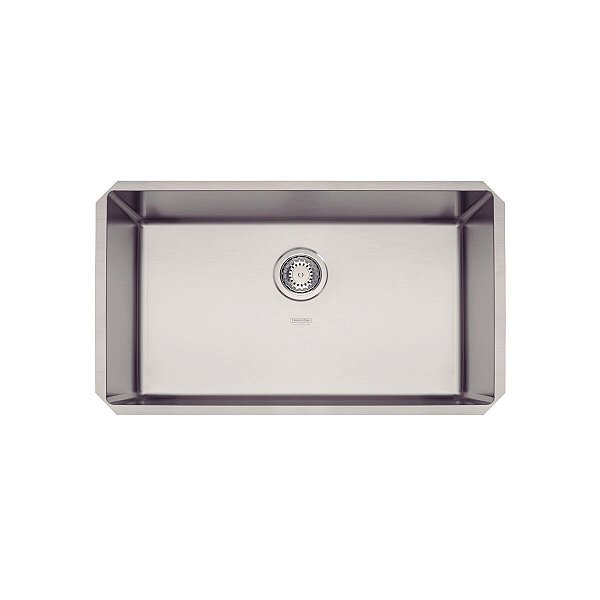 Cuba De Embutir Tramontina Design Collection Quadrum Undermount Em Aço Inox Com Acabamento Acetinado 70 U 70X40 Cm