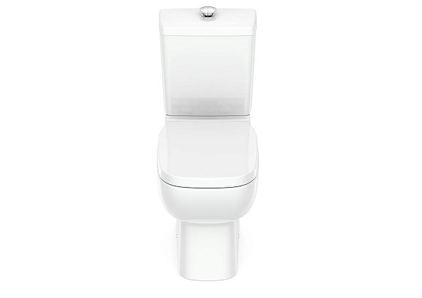 Bacia Com Caixa Com Botão Elevado, Assento Pp E Complementos De Instalação Debba Comfort - C329723023