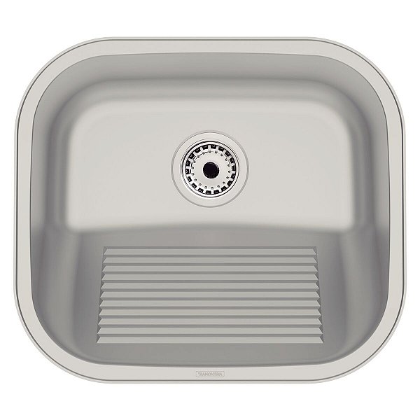 Tanque De Encaixe Tramontina Hera Compact 19 Em Aço Inox Escovado 40X35 Cm