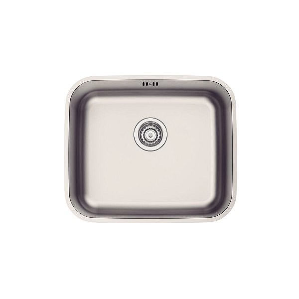 Cuba De Embutir Tramontina Dora 40 Bl R6 Em Aço Inox Escovado Com Válvula E Escape 40X34 Cm