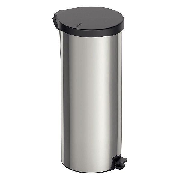 Lixeira Com Pedal Tramontina New Em Aço Inox Com Acabamento Polido 30 L