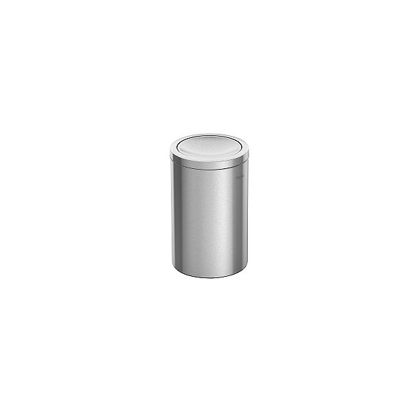 Lixeira Inox Tramontina Swing Com Acabamento Acetinado E Tampa Basculante 20 L