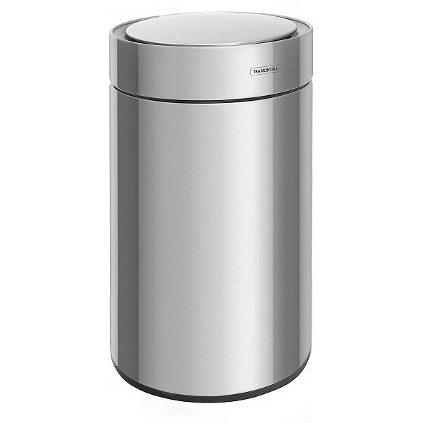 Lixeira Tramontina Sense Round Automática Com Sensor Em Aço Inox Com Acabamento Acetinado 11 L