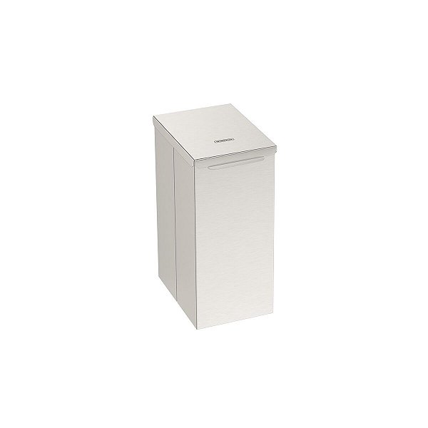 Lixeira Tramontina Luz Slim Swivel Em Aço Inox Com Acabamento Acetinado 5,5 L