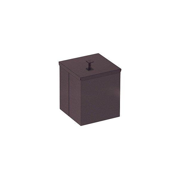 Lixeira Tramontina Luz Em Inox Com Acabamento Acetinado E Revestimento Fosco Black Matte A Base De Verniz Com 4,5 L