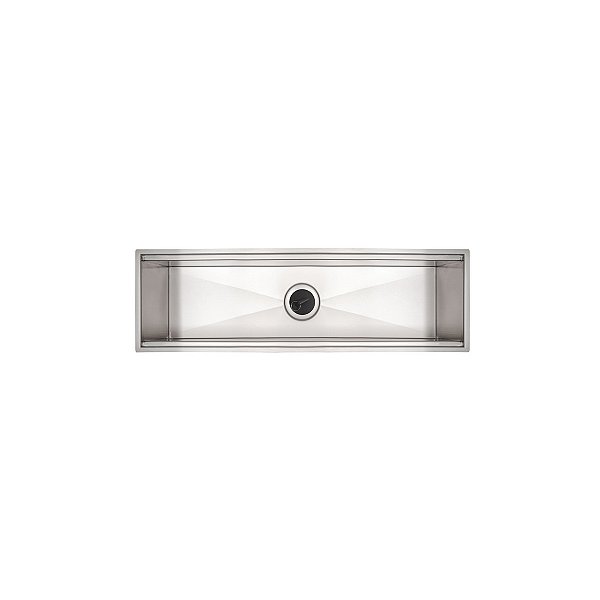 Canal Organizador Em Aço Inox Tramontina Para Sobrepor Com Acabamento Acetinado 60X18 Cm