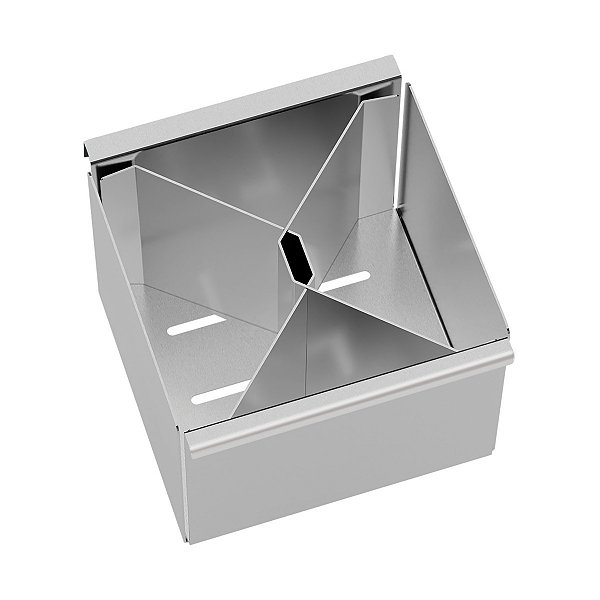 Porta Talheres Tramontina Em Aço Inox Com Acabamento Acetinado Para Uso No Canal Organizador