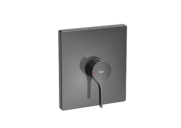 Acabamento Para Monocomando De Banheira Ou Chuveiro Insignia Para Montagem Em Roca Box Sem Desviador (Base De Embutir Acompanha O Produto) - A5A2B3ACNC
