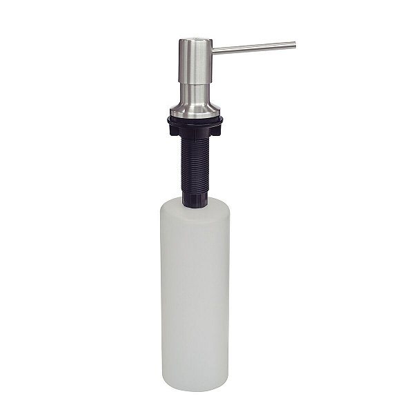 Dosador De Sabão Tramontina Em Aço Inox Com Recipiente Plástico 500 Ml
