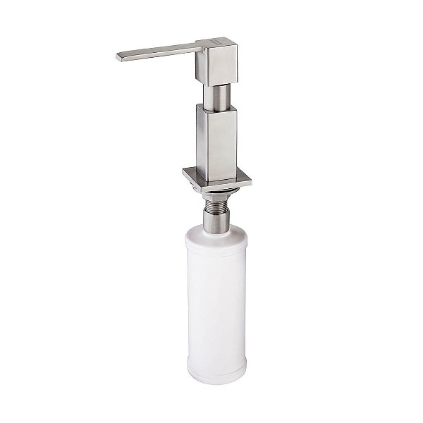 Dosador De Sabao Aco Inox Escov. Quadrado - 13320