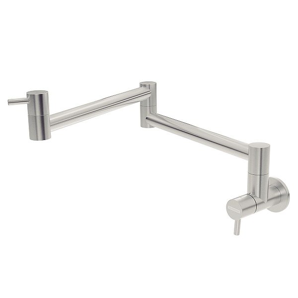 Torneira De Parede Tramontina Flexion Wall Em Aço Inox