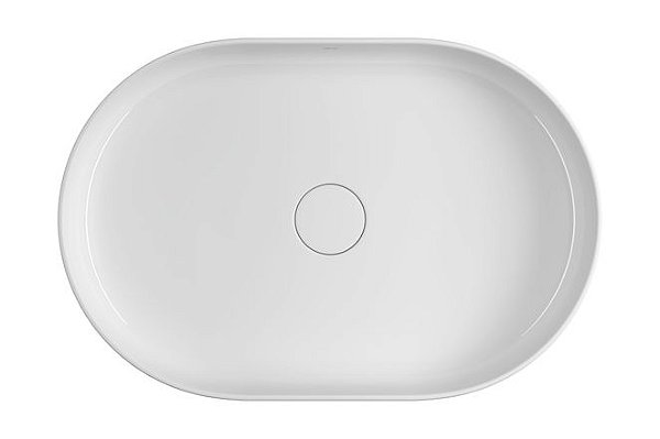 Cuba Oval De Apoio 60Cm-Branco - L.14060.17