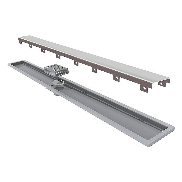 Elleve - Ralo Linear Royal - Tampa Inox 100Cm - 118