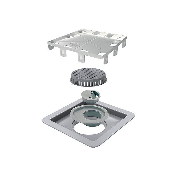 Elleve - Square Tampa Oculta 15X15Cm - 209