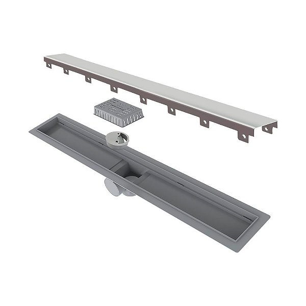 Elleve - Ralo Linear Smart Tampa Inox 60Cm - 260