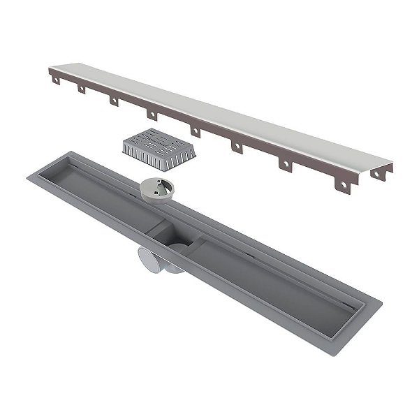 Elleve - Ralo Linear Smart Tampa Inox 70Cm - 261
