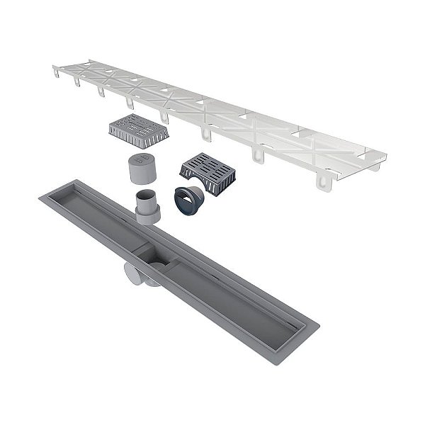 Elleve - Ralo Linear Smart Tampa Oculta Sifonado 60Cm - 915