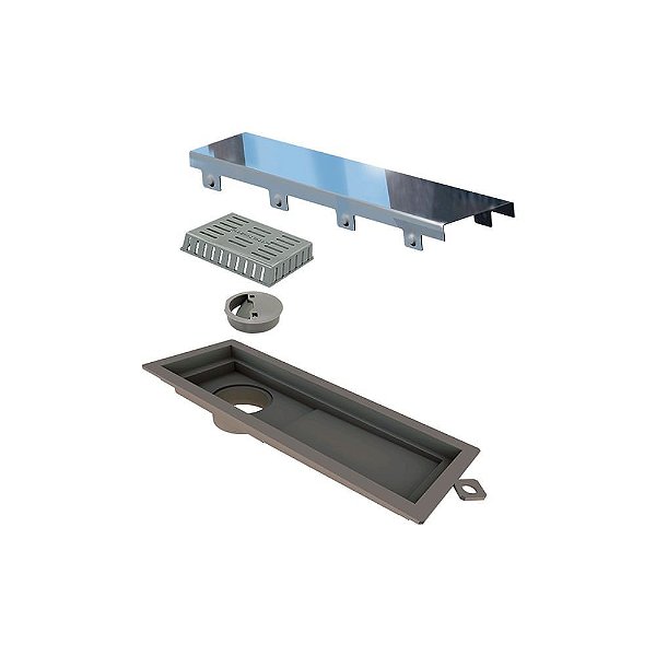 Novii - Ralo Linear Pvc 25Cm Acab. Polido - 2936