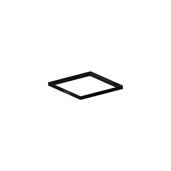 Elleve - Porta Grelha Quadrado 100Mm Black Matte - 4180