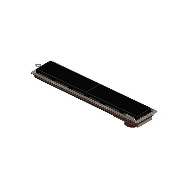 Novii - Ralo Linear Pvc Seco 50Cm Acab. Preto - 4218