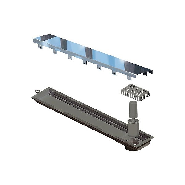 Novii - Ralo Linear Pvc Sifonado 50Cm Acab. Polido - 4225