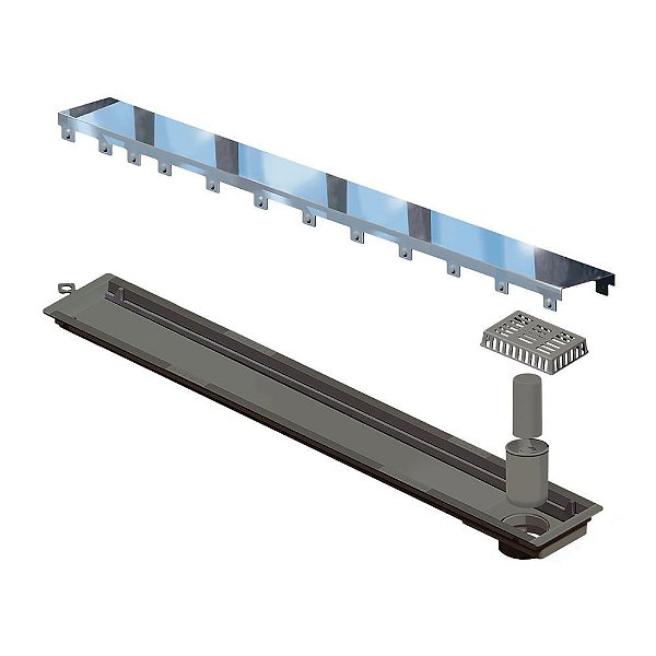 Novii - Ralo Linear Pvc Sifonado 75Cm Acab. Polido - 4238