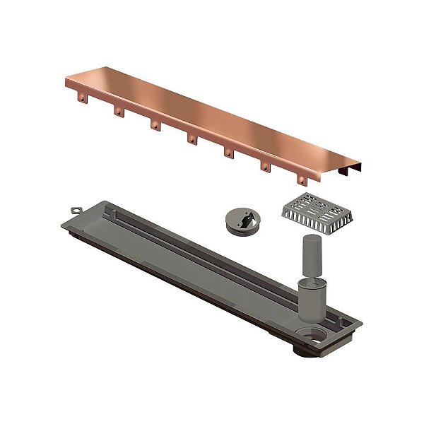 Elleve - Ralo Linear Versatile Tampa Red Gold 50Cm - 4255