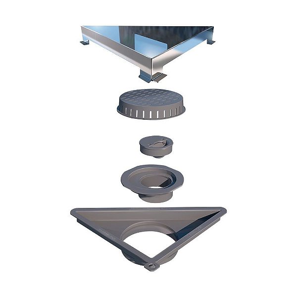Elleve - Ralo Linear - Vertex Tampa Inox Polida - 5209