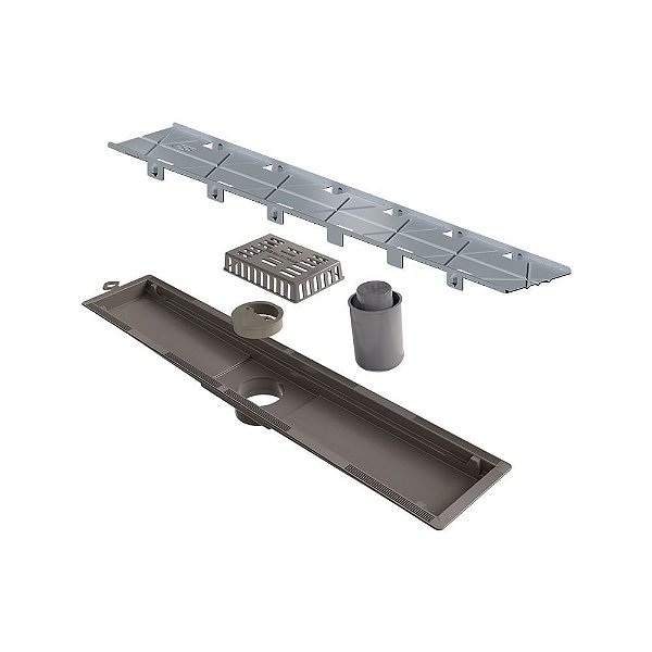 Elleve - Ralo Linear Versatile 50Cm Saida Central Oculto - 8923
